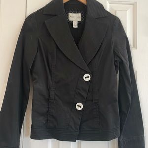 Spring long sleeve black jacket